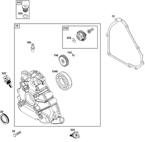 Part Location Diagram of 798995 Briggs and Stratton Bearing-Ball